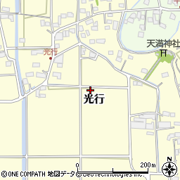 福岡県小郡市光行周辺の地図