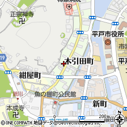 長崎県平戸市木引田町周辺の地図
