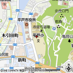 平戸市立平戸小学校周辺の地図