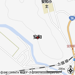 高知県須崎市安和周辺の地図