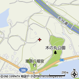 福岡県朝倉市山田387周辺の地図