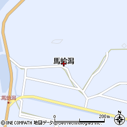佐賀県伊万里市波多津町馬蛤潟周辺の地図