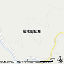 佐賀県唐津市厳木町広川周辺の地図