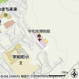 宇和米博物館周辺の地図