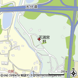 福岡県朝倉市杷木寒水周辺の地図
