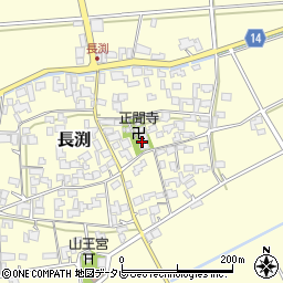 正聞寺周辺の地図