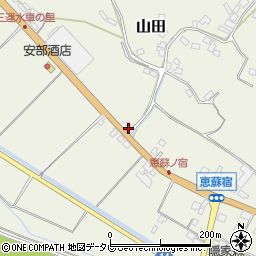 福岡県朝倉市山田2288周辺の地図