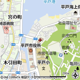 平戸警察署署所在地交番周辺の地図