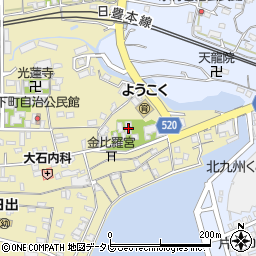 日出若宮八幡神社周辺の地図