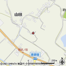 福岡県朝倉市山田840周辺の地図