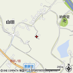 福岡県朝倉市山田830-4周辺の地図