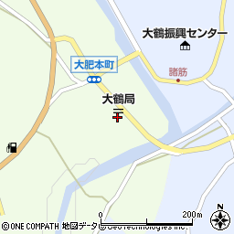 大鶴郵便局周辺の地図