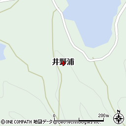愛媛県西宇和郡伊方町井野浦周辺の地図
