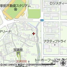 スタジアム南四周辺の地図