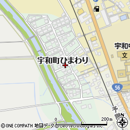 〒797-0017 愛媛県西予市宇和町ひまわりの地図