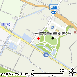 福岡県朝倉市山田2220周辺の地図
