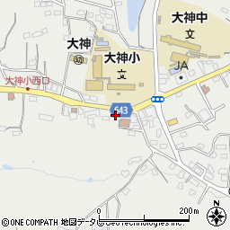 大分県速見郡日出町大神2958周辺の地図