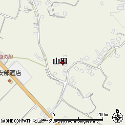 福岡県朝倉市山田1128周辺の地図