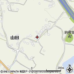 福岡県朝倉市山田790周辺の地図