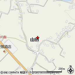 福岡県朝倉市山田1112周辺の地図