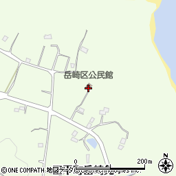 岳崎区公民館周辺の地図