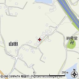 福岡県朝倉市山田785-1周辺の地図