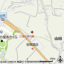 福岡県朝倉市山田1205周辺の地図