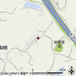 福岡県朝倉市山田758-1周辺の地図