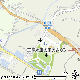 福岡県朝倉市山田2181周辺の地図