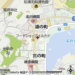 長崎屋ガラス店周辺の地図