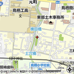 横田橋周辺の地図
