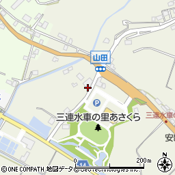 福岡県朝倉市山田2186周辺の地図