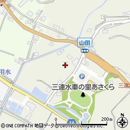 福岡県朝倉市山田2182周辺の地図