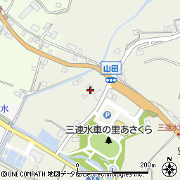 福岡県朝倉市山田2185-1周辺の地図