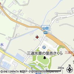 福岡県朝倉市山田2185-1周辺の地図