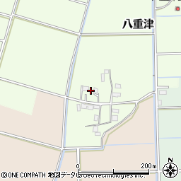 福岡県朝倉市八重津1124周辺の地図