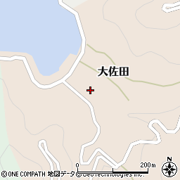 愛媛県西宇和郡伊方町大佐田周辺の地図