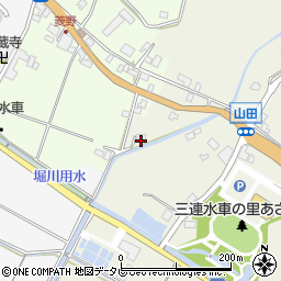 福岡県朝倉市山田2151周辺の地図