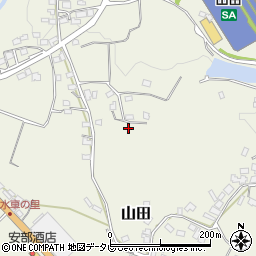 福岡県朝倉市山田1087周辺の地図