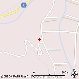 愛媛県西予市城川町魚成2075-1周辺の地図