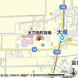 福岡県大刀洗町（三井郡）周辺の地図