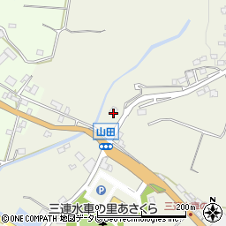 福岡県朝倉市山田2116-1周辺の地図