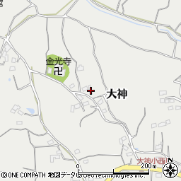 大分県速見郡日出町大神2833周辺の地図