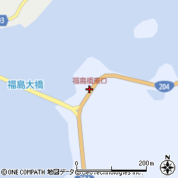 福島橋東口周辺の地図