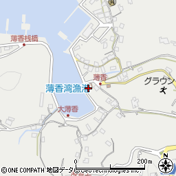 薄香公民館周辺の地図