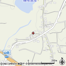 福岡県朝倉市山田1254周辺の地図