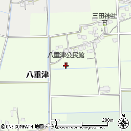 福岡県朝倉市八重津939周辺の地図