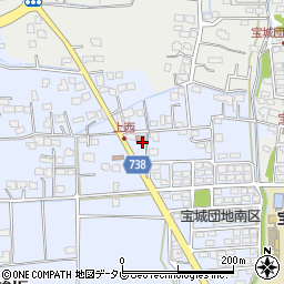 上西公民館周辺の地図