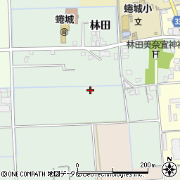福岡県朝倉市林田周辺の地図