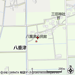 福岡県朝倉市八重津1054周辺の地図